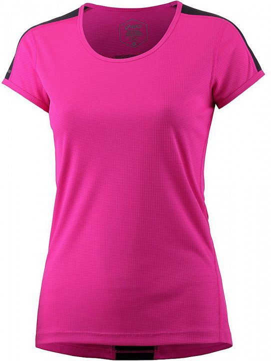 Asics Short Sleeve Top Pink Black